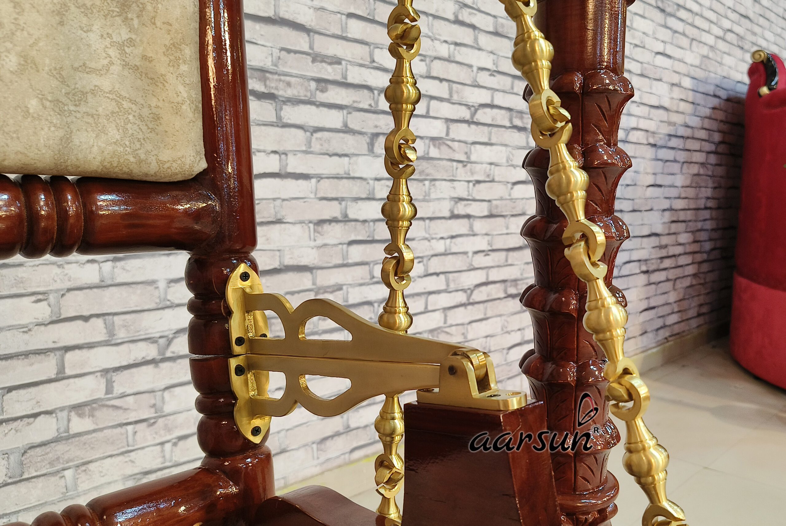 2 Swing, Wooden Cradle for Janmashtami with video view 3