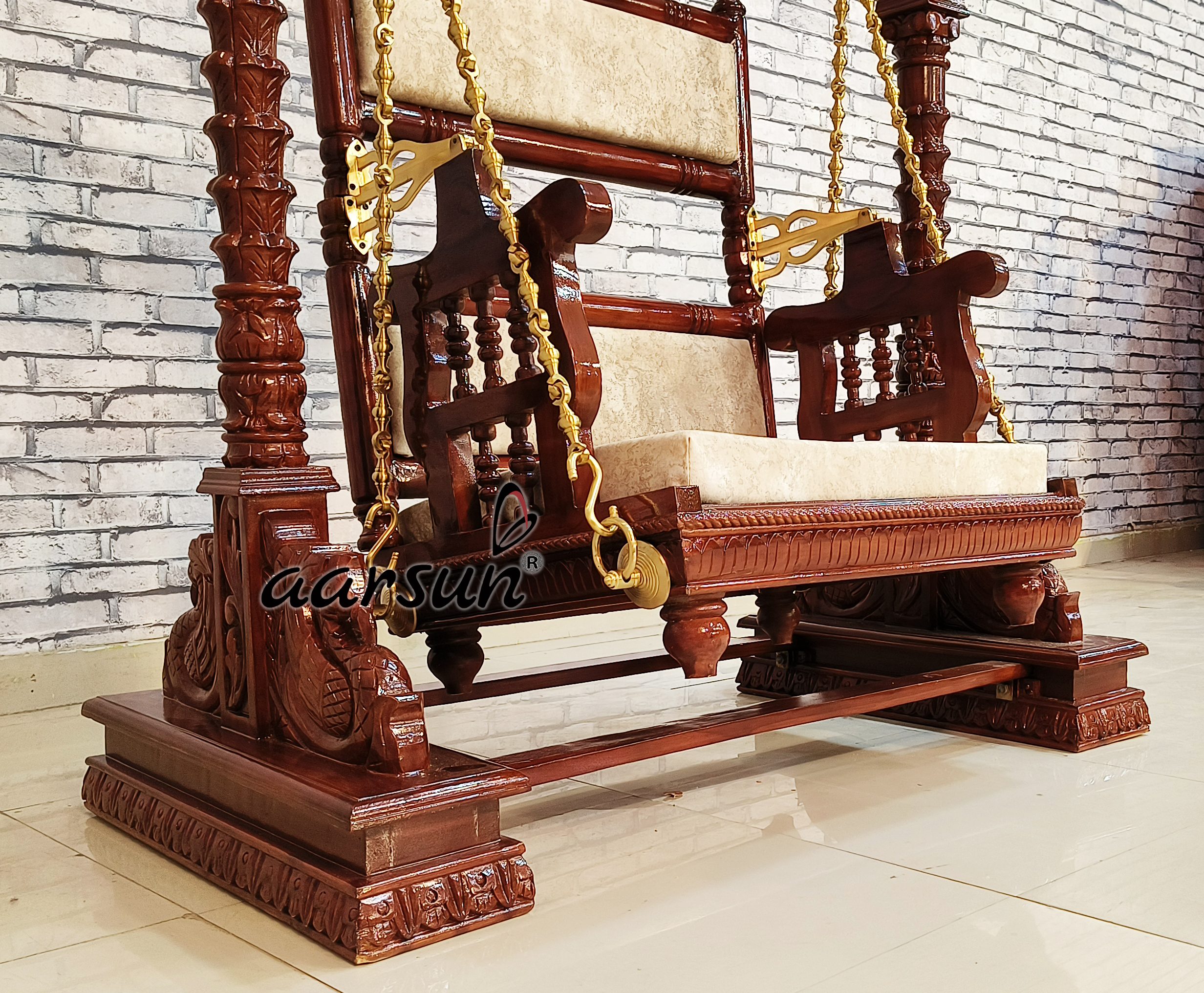 2 Swing, Wooden Cradle for Janmashtami with video view 7