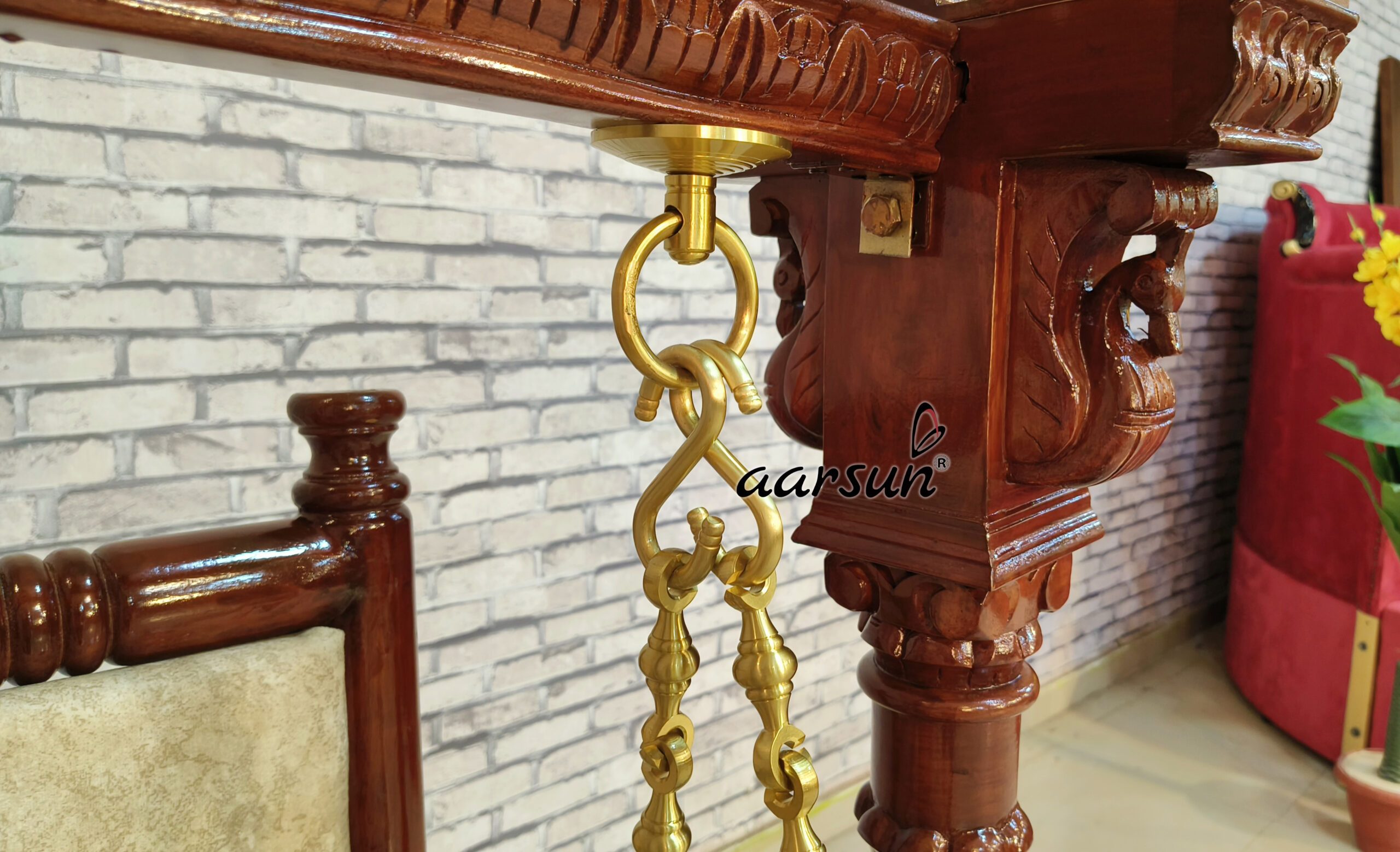 2 Swing, Wooden Cradle for Janmashtami with video view 8