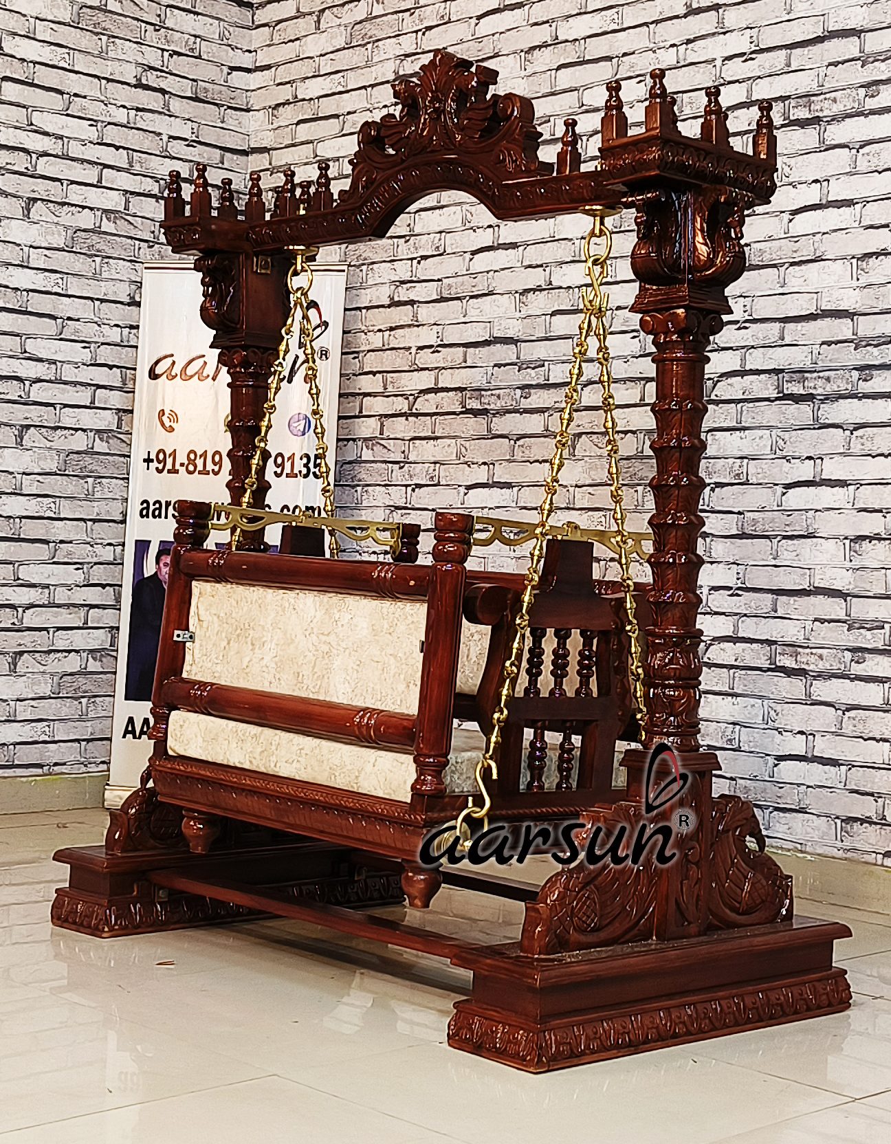 2 Swing, Wooden Cradle for Janmashtami with video