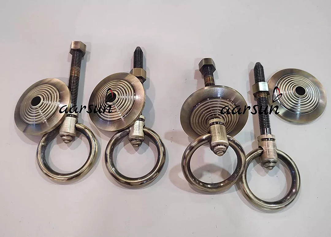 Antique Brass Jhula Chain Ring Hooks