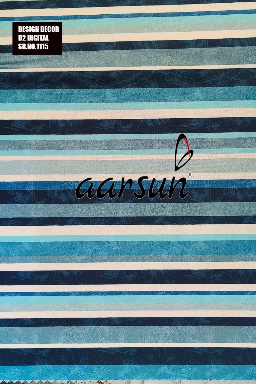 Blue Stripe Pattern Fabric for Home Furniture view 3