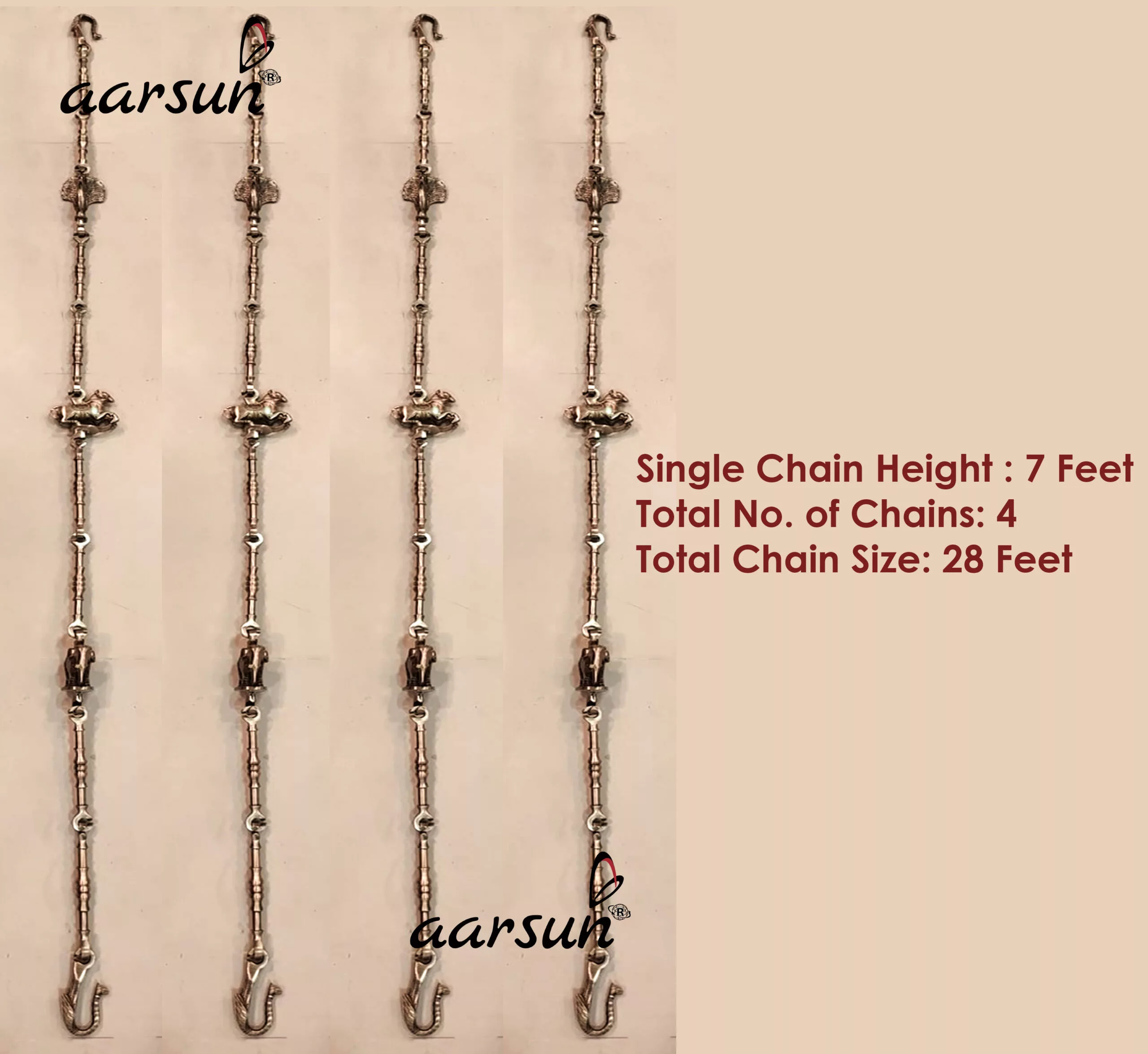 Brass Antique Jhula Chain view 8