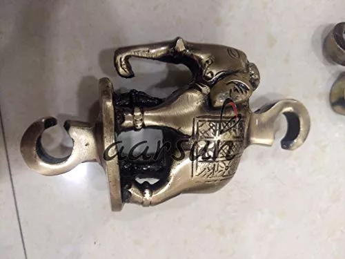 Elephant Horse Peacock Brass Swing Chain view 8