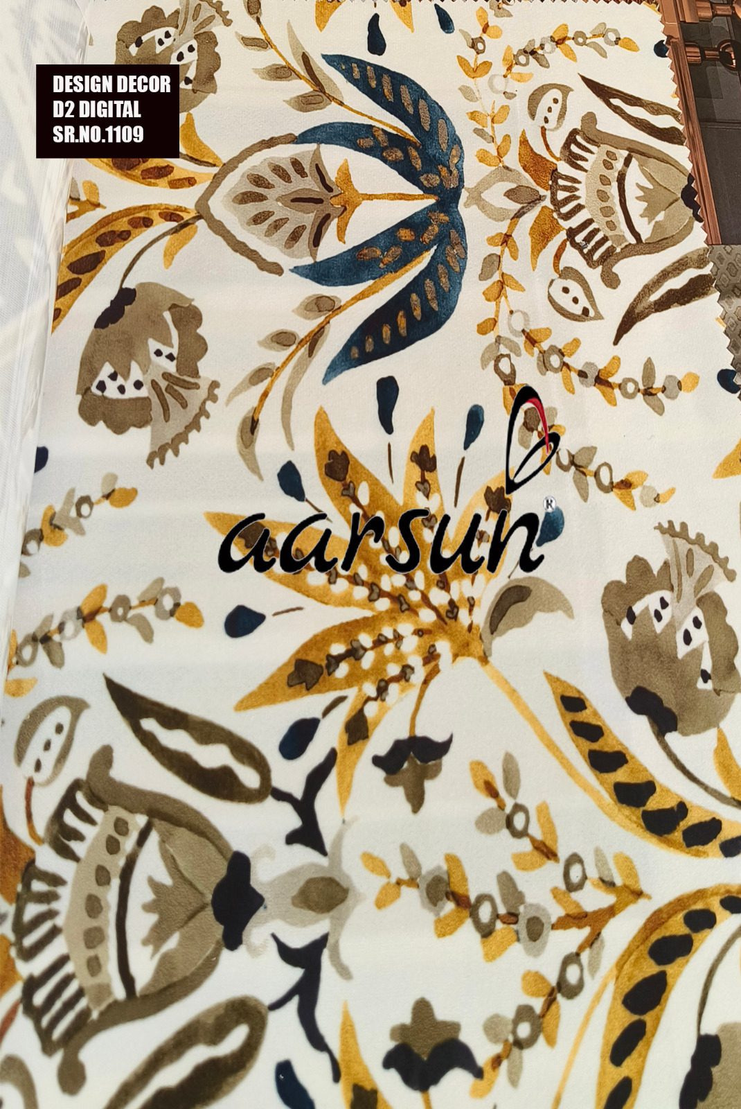 Fabulous Floral Pattern Fabric for Home Furniture view 3