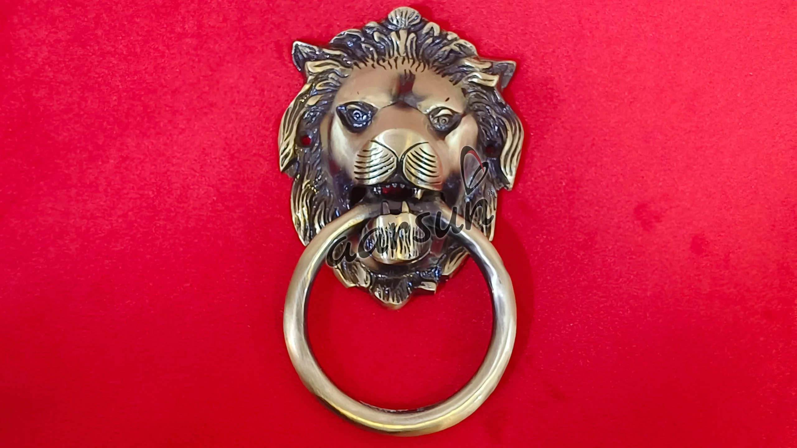 Lion Head Brass Door Knocker