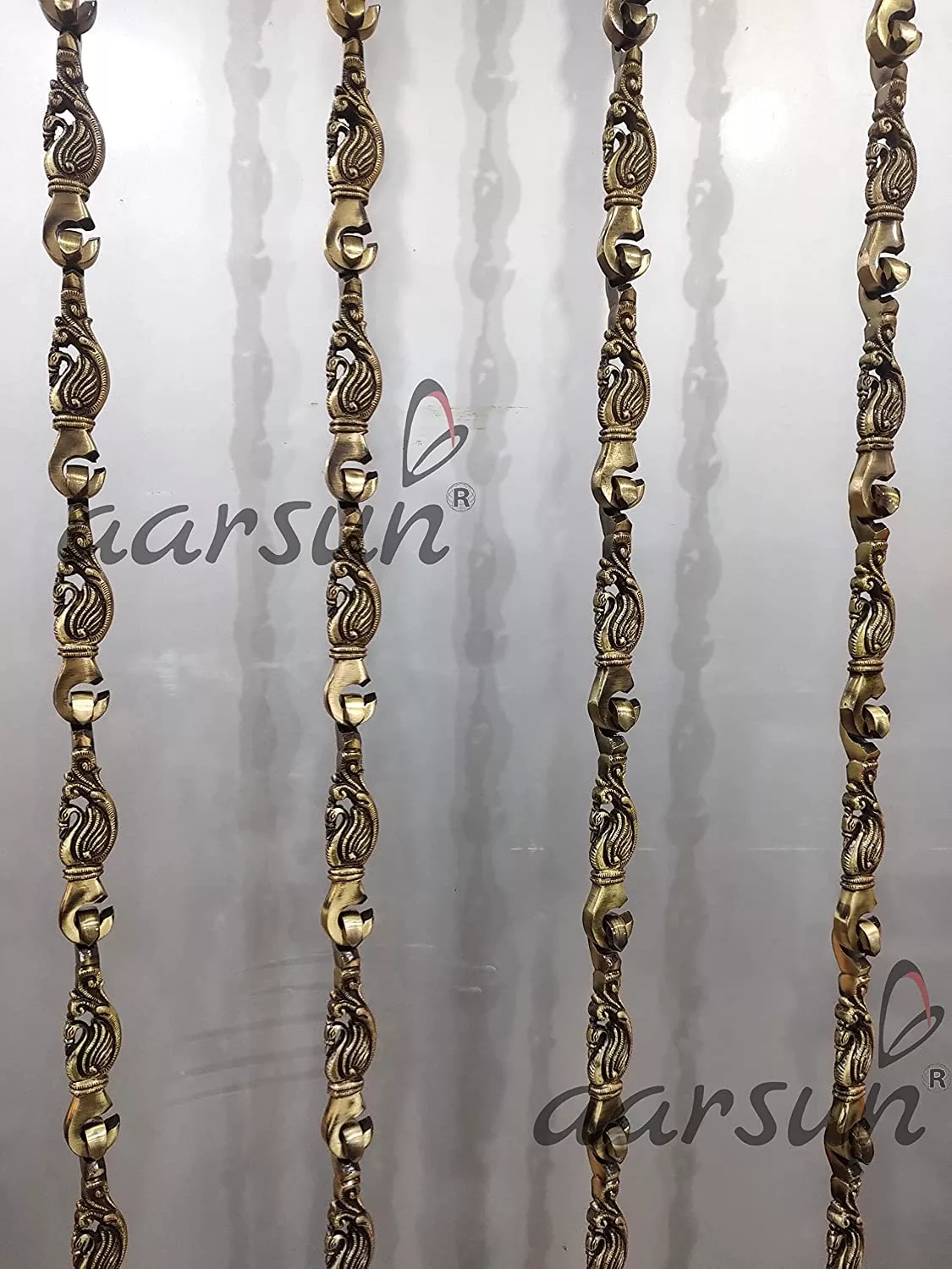 Most Decorative Peacock Design Brass Chain view 3