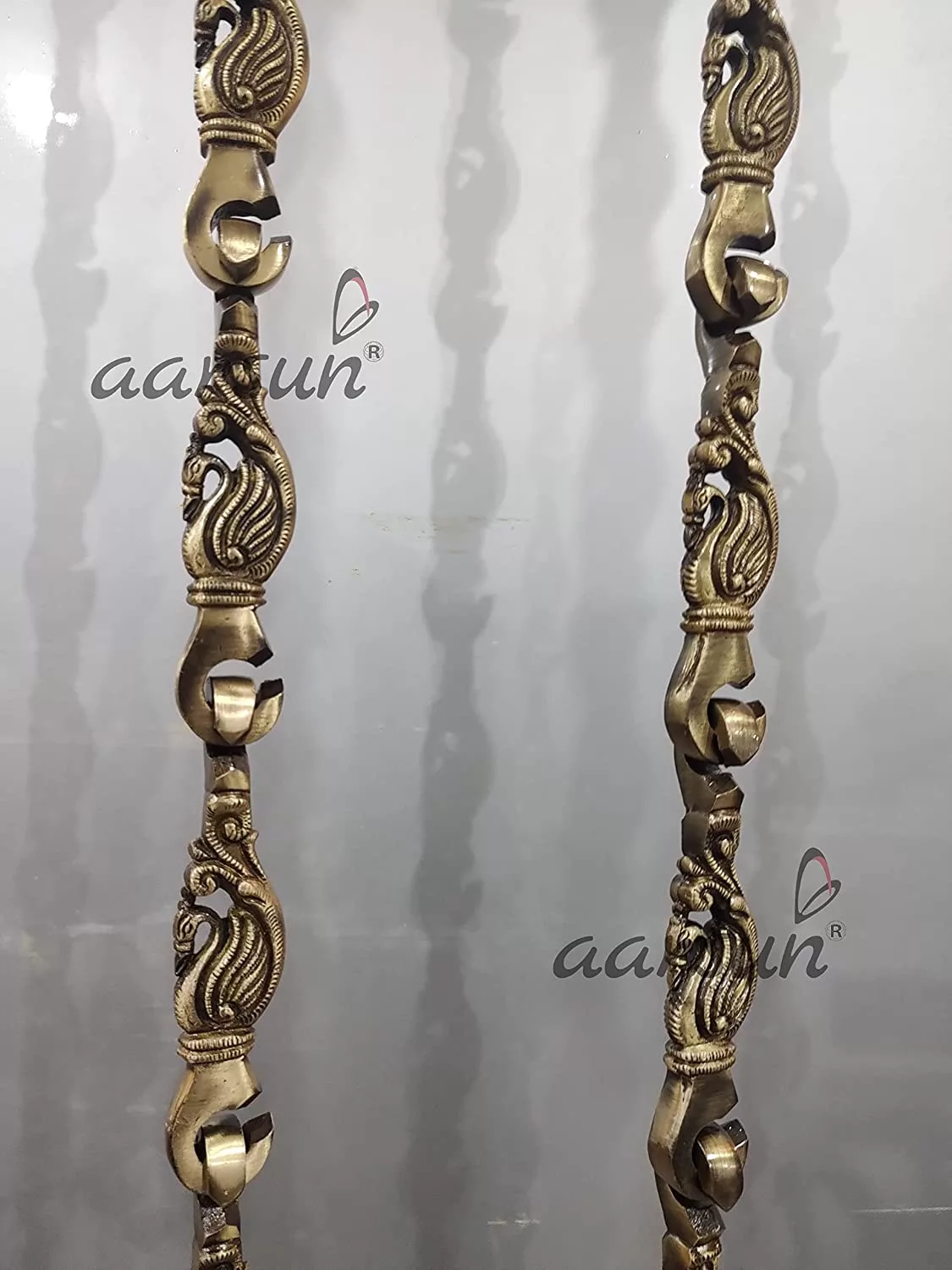 Most Decorative Peacock Design Brass Chain view 6