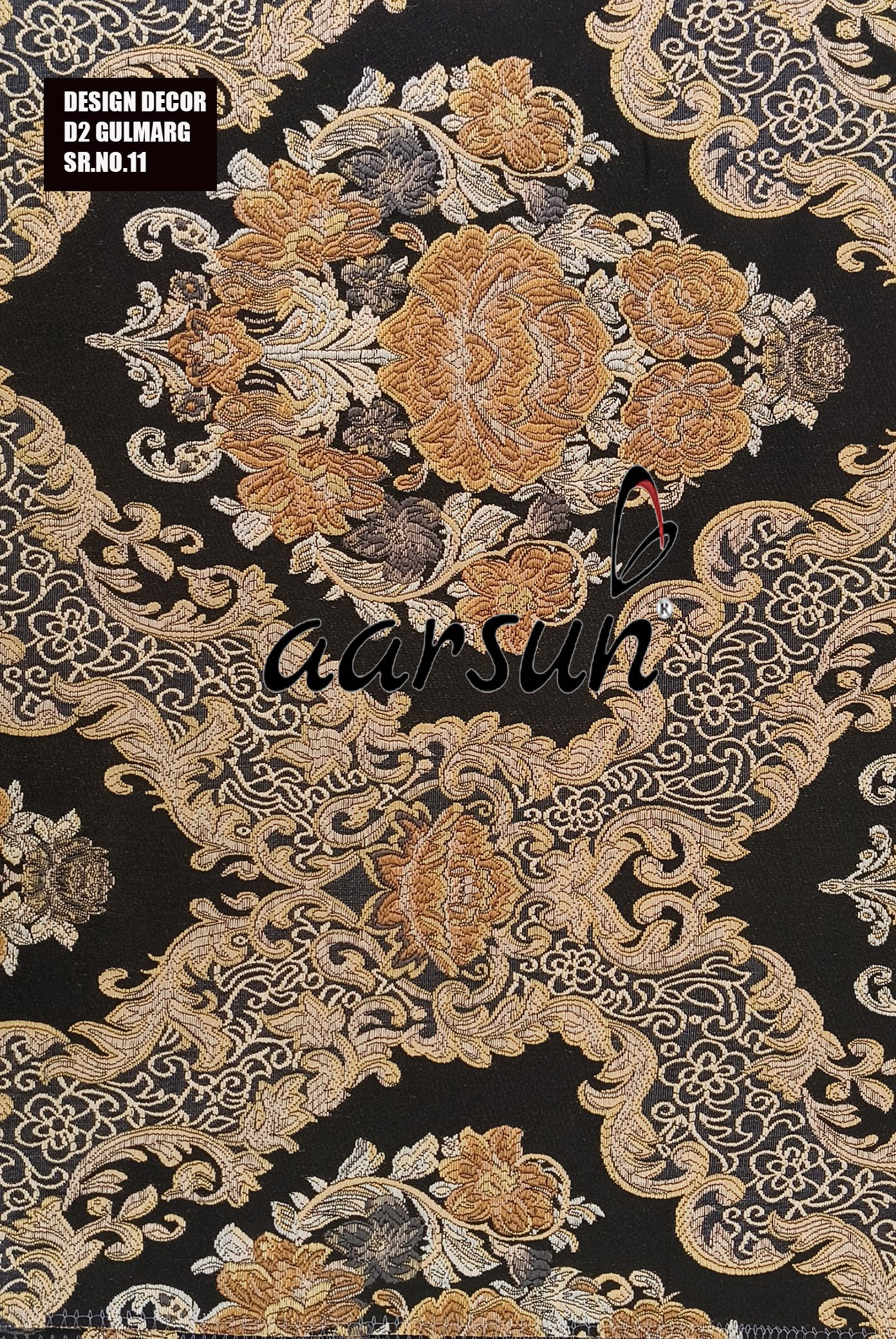 Stylized Flowery Fabric for Furniture Upholstery