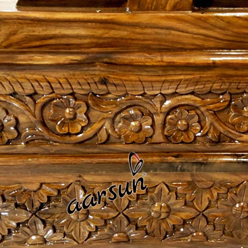 Teak Wood Krishna Jhula | Laddu Gopal Jhula view 5
