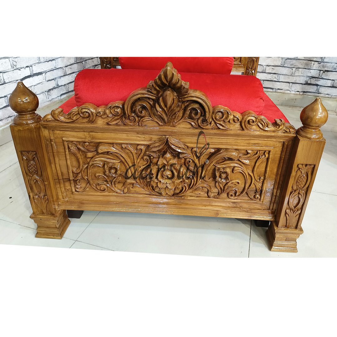 Wooden Krishna ji Bed view 4