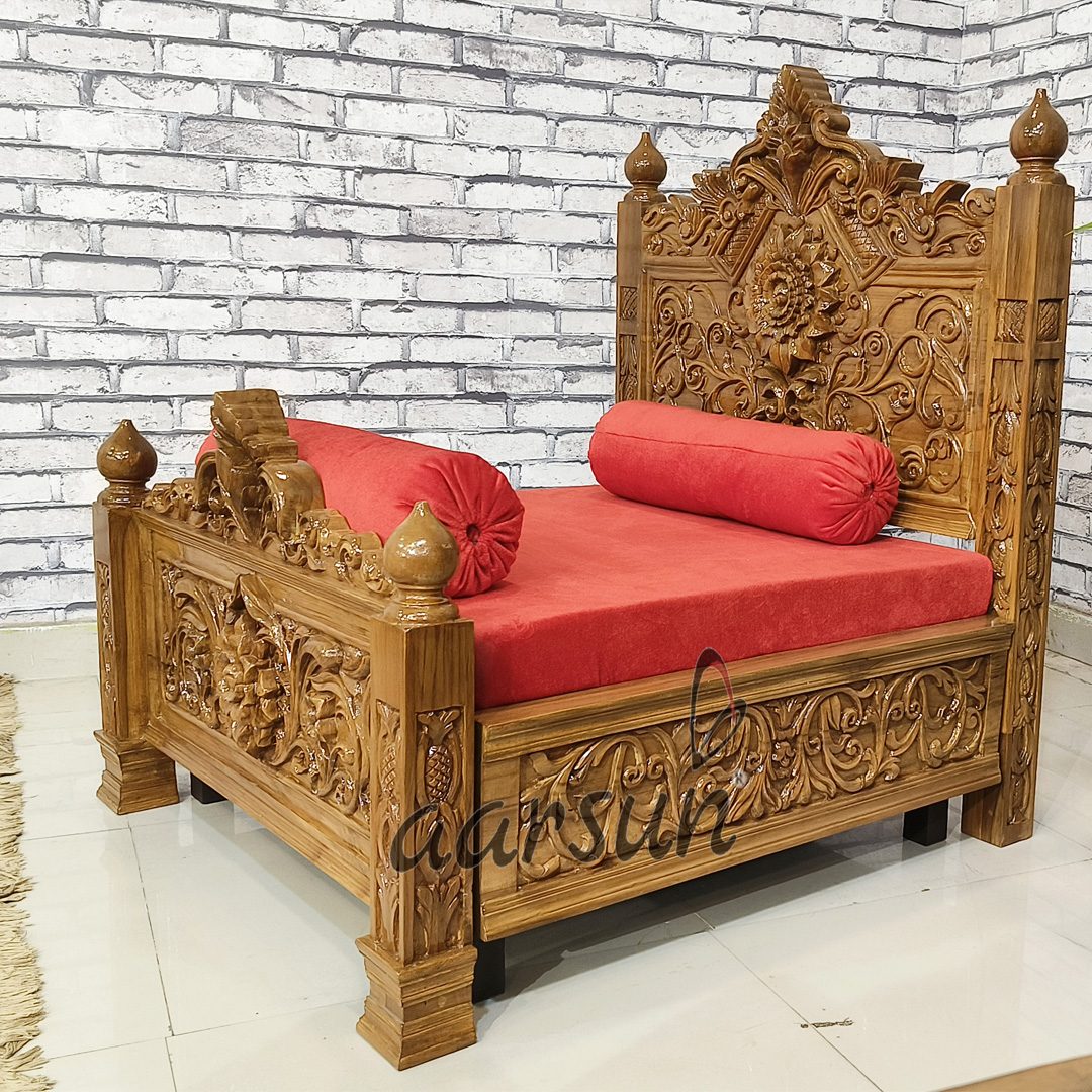 Wooden Krishna ji Bed view 5